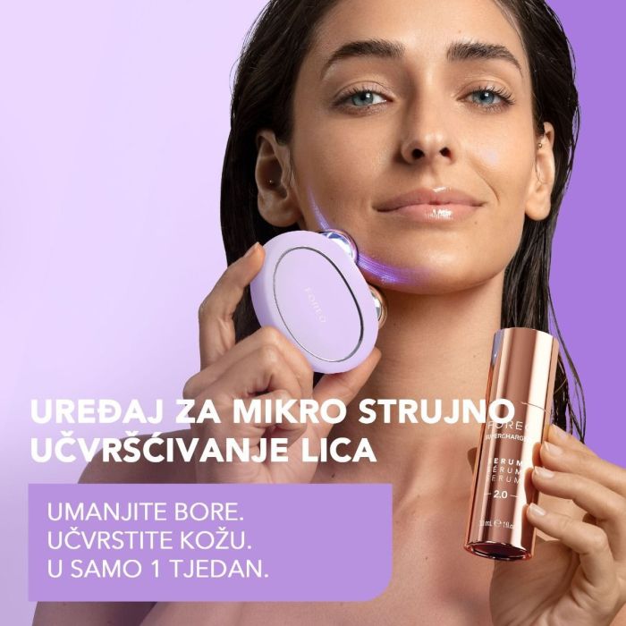 FOREO BEAR 2 Mikrostrujni uređaj za njegu lica, Lavender korištenje
