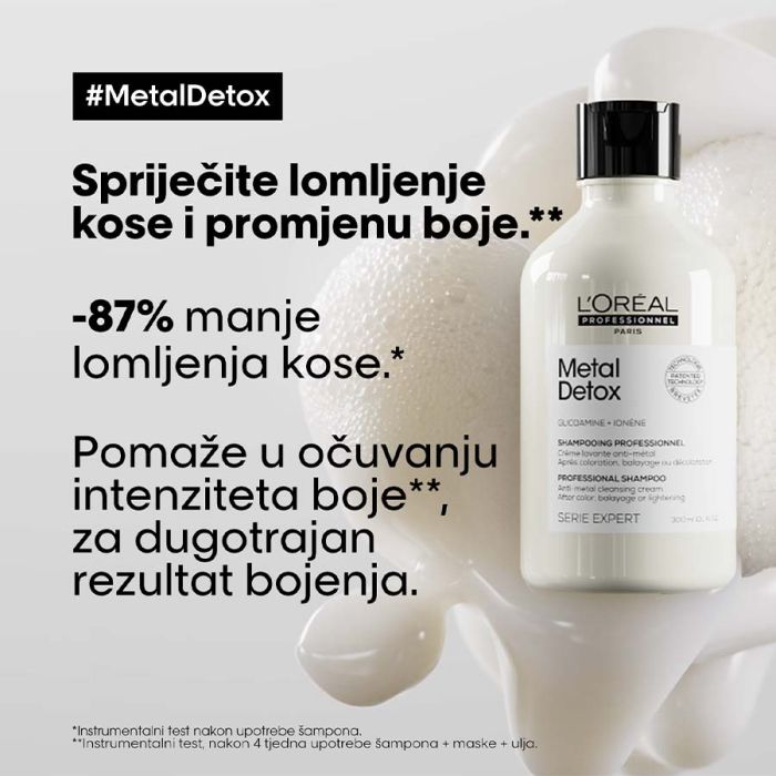 L’Oreal Professionnel Serie Expert Metal Detox Šampon 300ml  spriječite lomljenjekose i promjenu boje