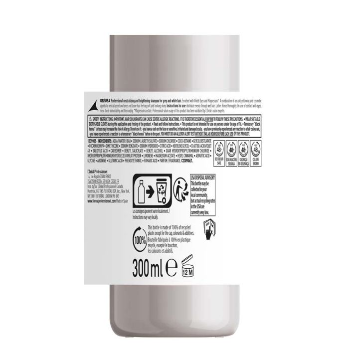 L’Oreal Professionnel Serie Expert Silver Šampon 300ml deklaracija