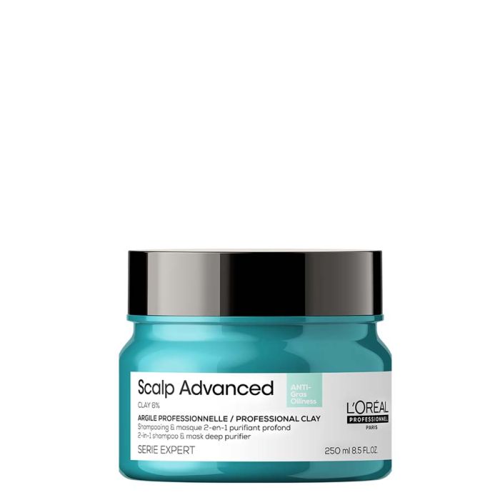 L’Oreal Professionnel Scalp Advanced Anti-Oiliness 2-In-1 Deep Purifier Clay 250ml