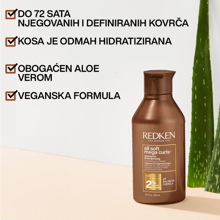 Redken NYC All Soft Mega Curl Šampon 300ml