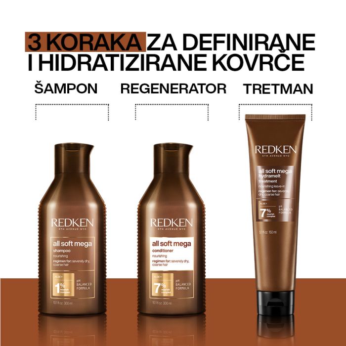 Redken NYC All Soft Mega Curl Šampon 300ml
