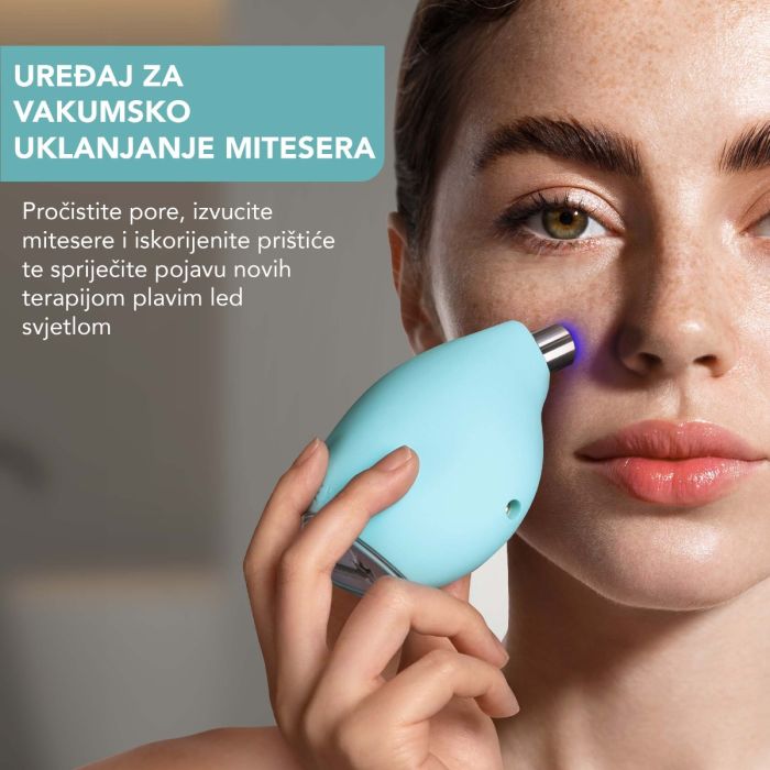 FOREO KIWI Uređaj za vakuumsko uklanjanje mitesera s LED svjetlom korištenje