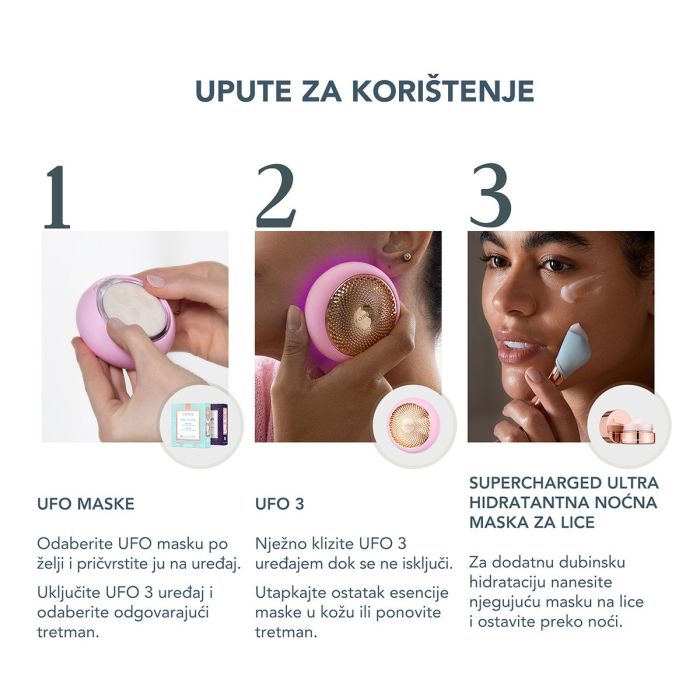 Upute za korištenje FOREO 3 UFO Pearl Pink