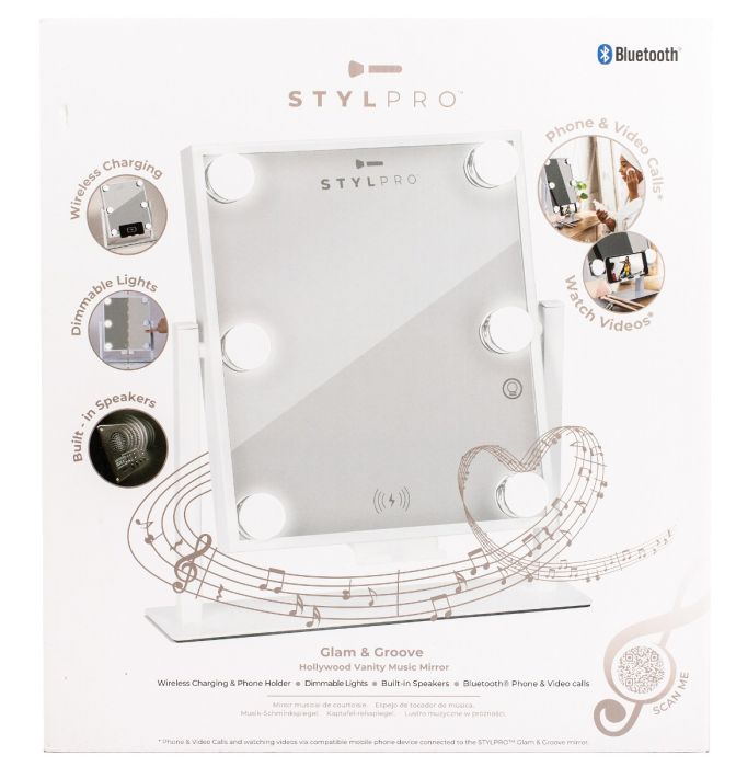 Ogledalo za šminkanje StylPro Glam & Groove Hollywood Vanity Music
