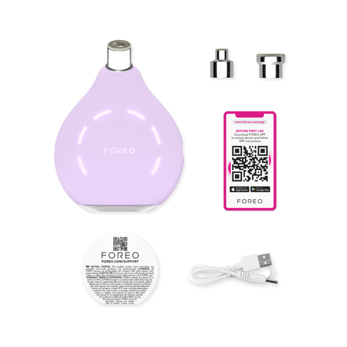 Foreo Kiwi derma uređaj s tri nastavka, kabelom i uputstvom