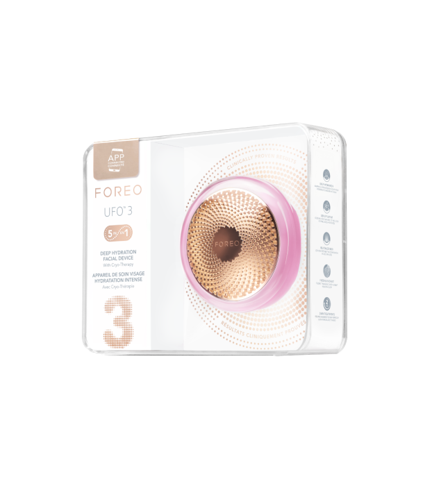 Foreo UFO 3 uređaj za njegu lica u kutiji